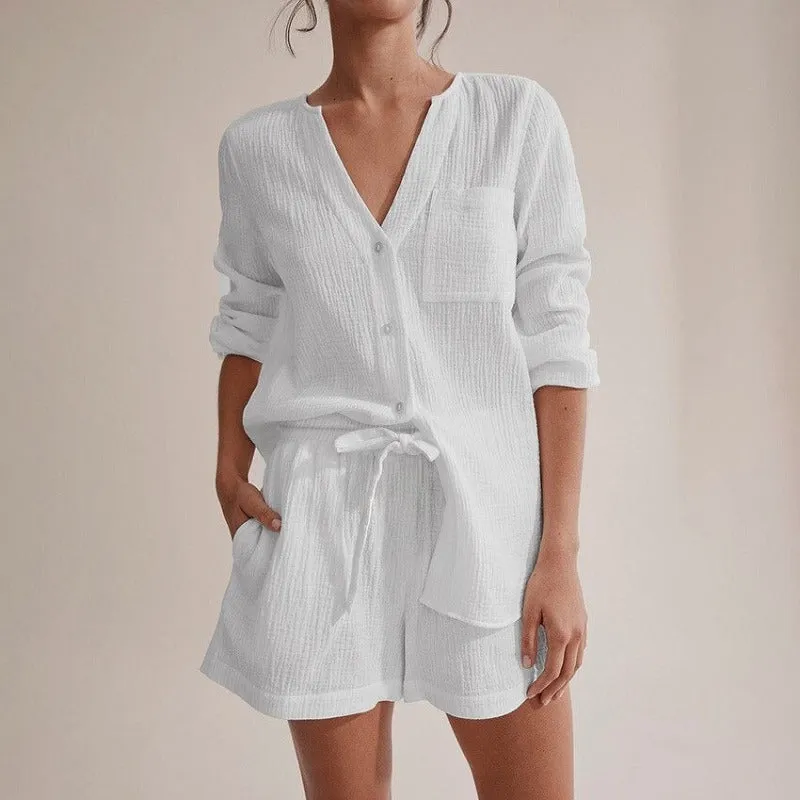 Korean Loungewear Shorts Pajamas