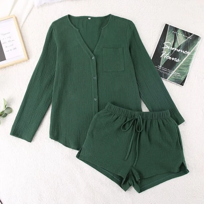 Korean Loungewear Shorts Pajamas