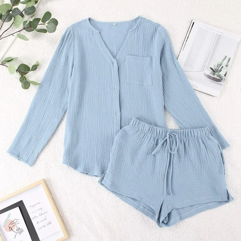 Korean Loungewear Shorts Pajamas