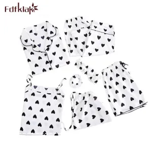 Korean Sleepwear Blue Heart