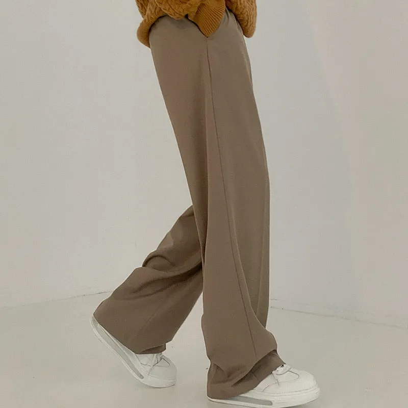 [Korean Style] 3 Colors Casual Wide Trousers