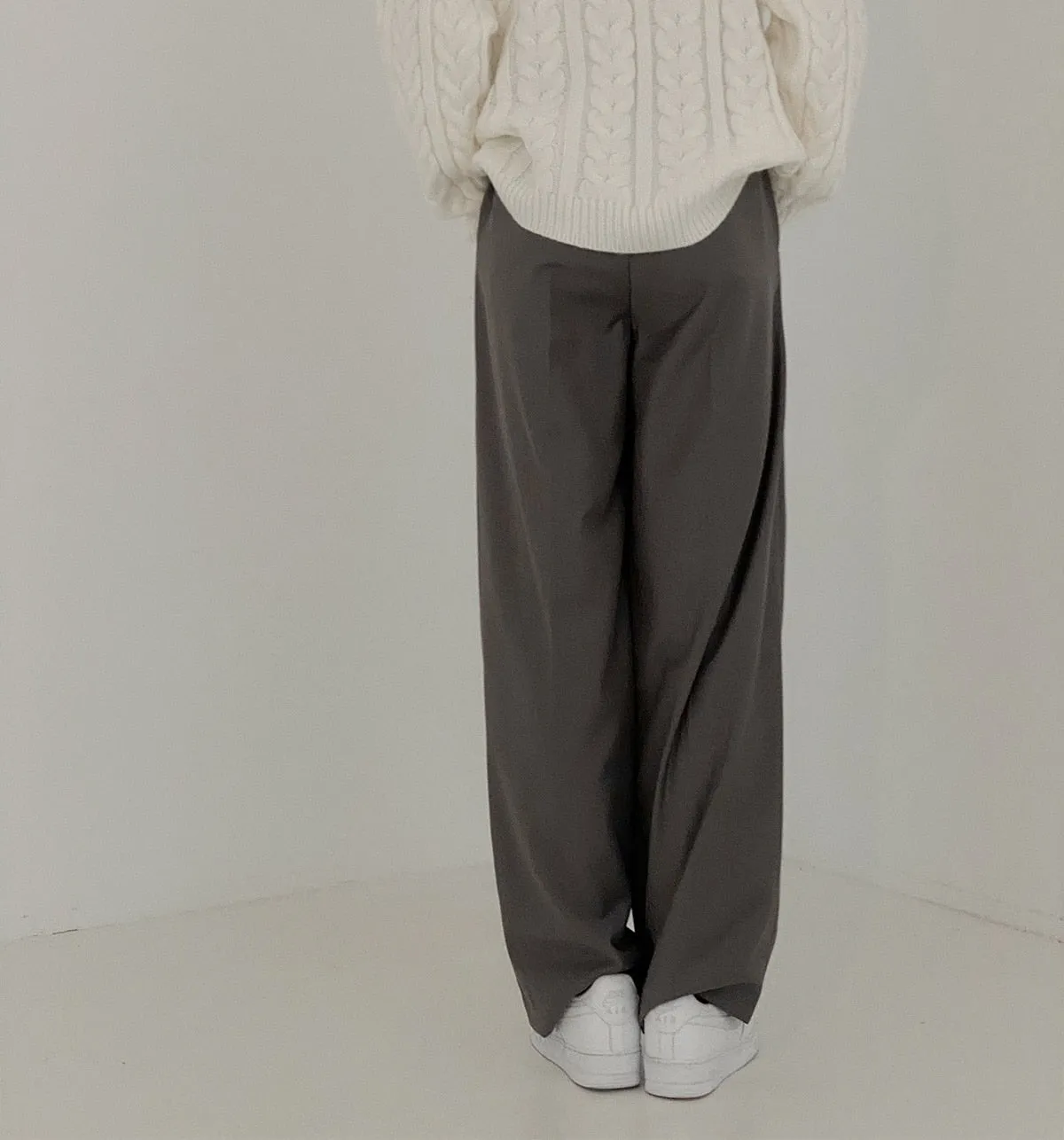[Korean Style] 3 Colors Casual Wide Trousers