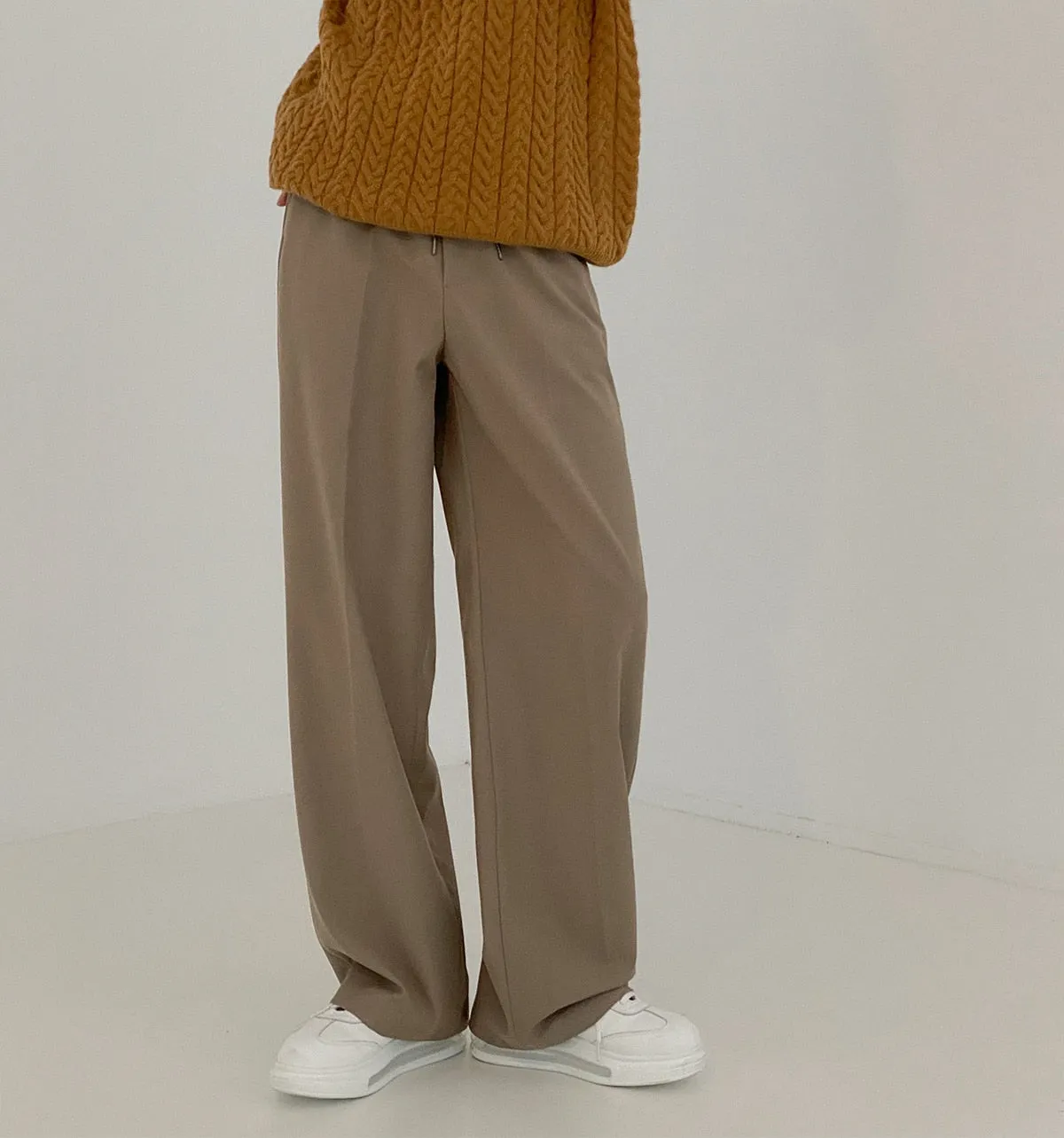 [Korean Style] 3 Colors Casual Wide Trousers
