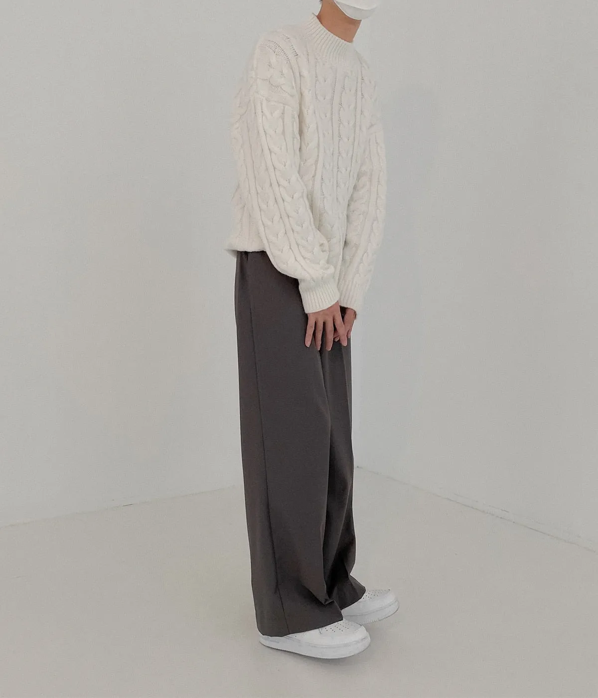 [Korean Style] 3 Colors Casual Wide Trousers
