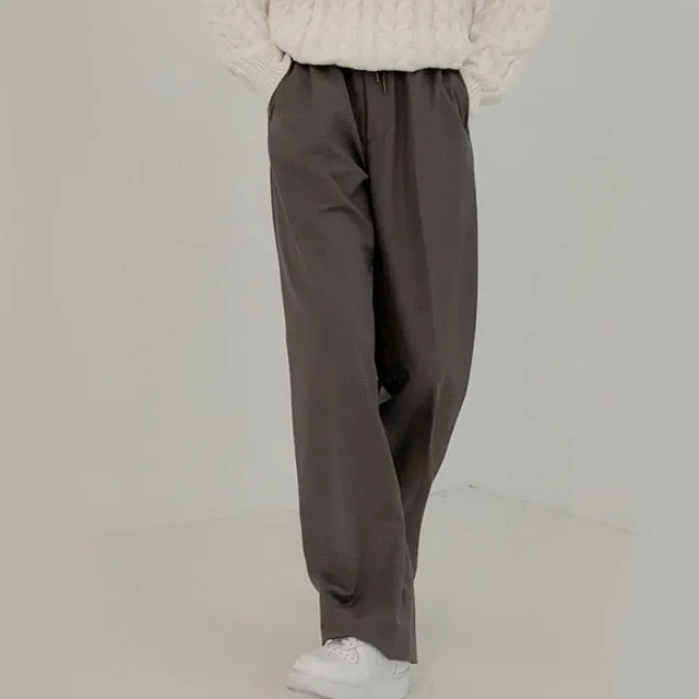 [Korean Style] 3 Colors Casual Wide Trousers