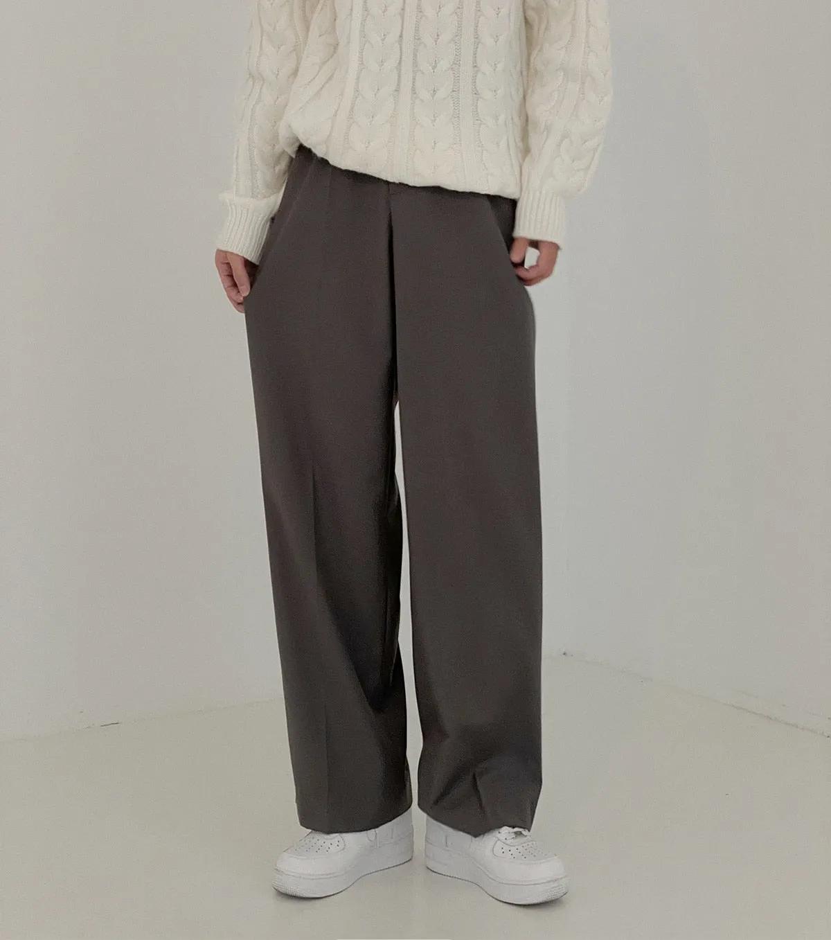 [Korean Style] 3 Colors Casual Wide Trousers