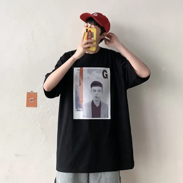 [Korean Style] 3 Colors Oversized Printing T-shirts