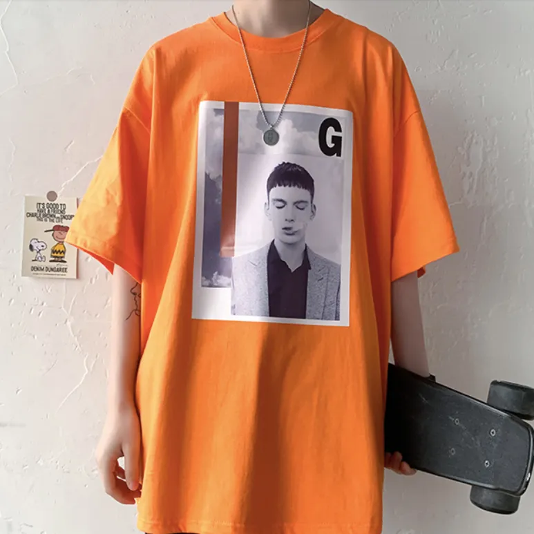 [Korean Style] 3 Colors Oversized Printing T-shirts