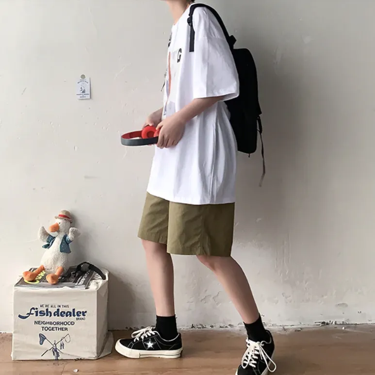 [Korean Style] 3 Colors Oversized Printing T-shirts
