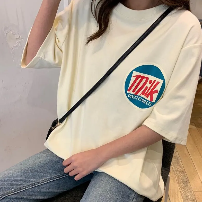 [Korean Style] Bottia Oversized Print T-Shirt