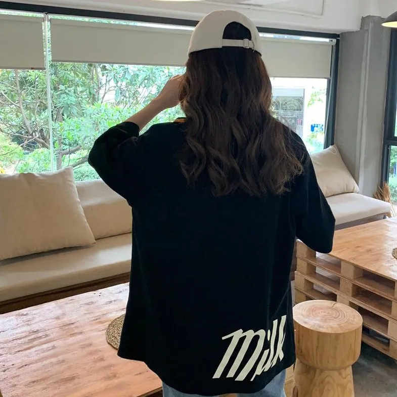[Korean Style] Bottia Oversized Print T-Shirt