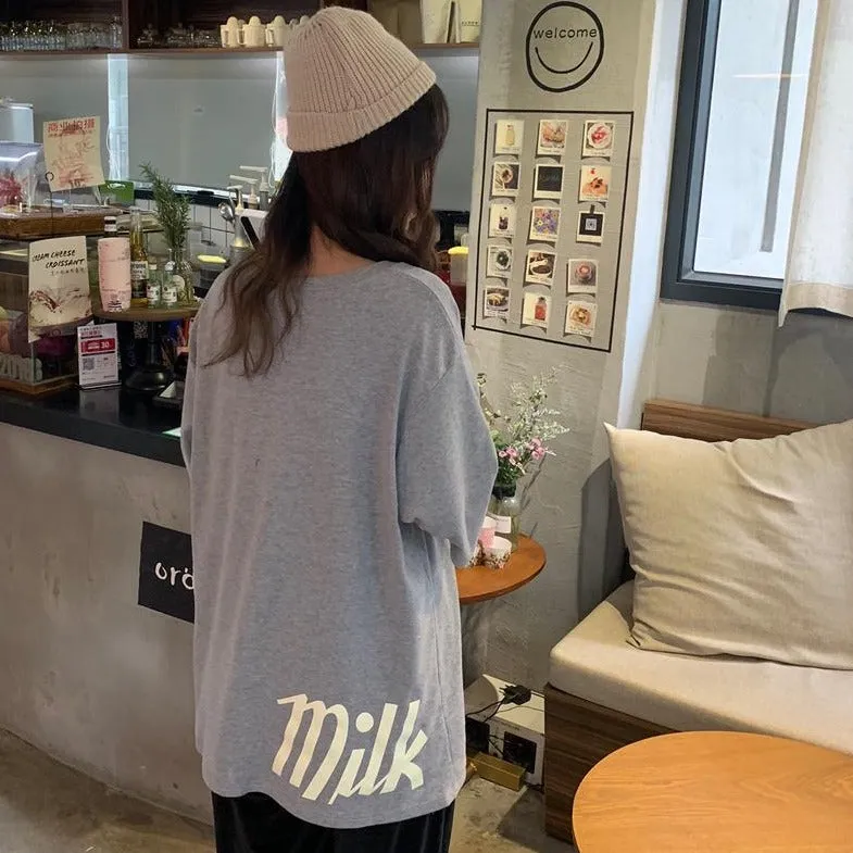 [Korean Style] Bottia Oversized Print T-Shirt