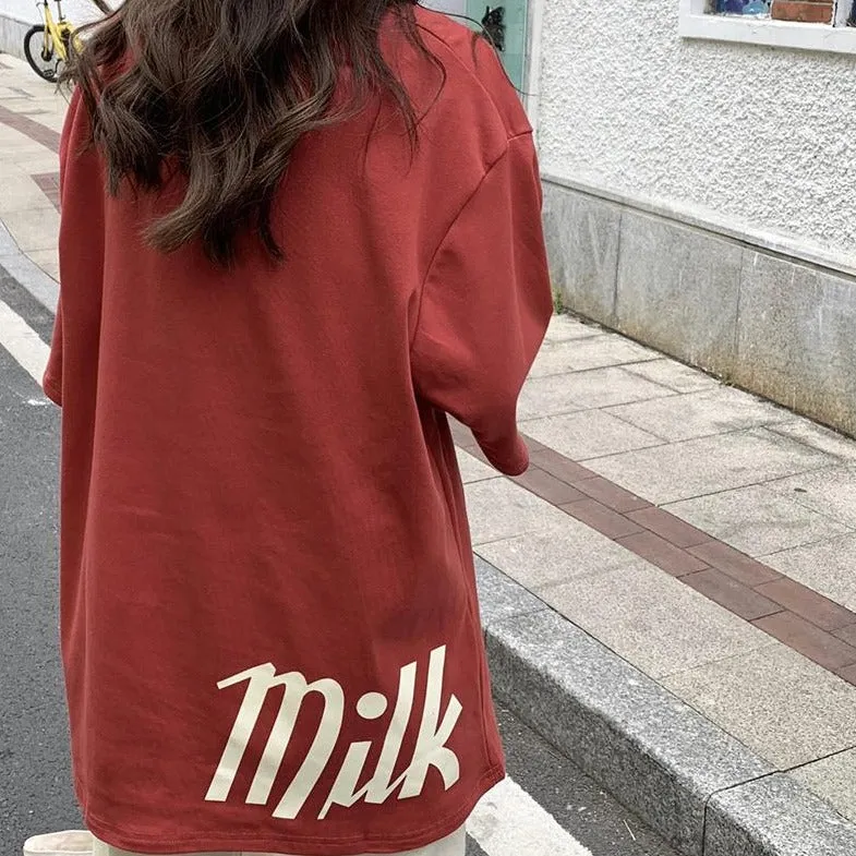 [Korean Style] Bottia Oversized Print T-Shirt
