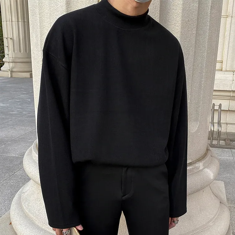 [Korean Style] Divo Cotton Oversized Turtleneck Sweatshirts