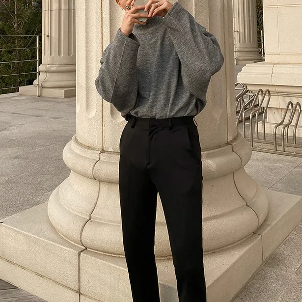[Korean Style] Divo Cotton Oversized Turtleneck Sweatshirts