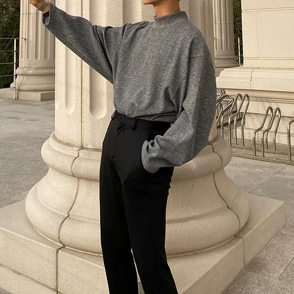 [Korean Style] Divo Cotton Oversized Turtleneck Sweatshirts