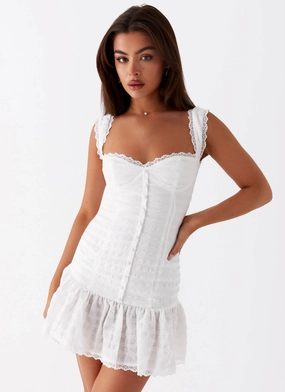 Kristina Mini Dress - White All Season Wear