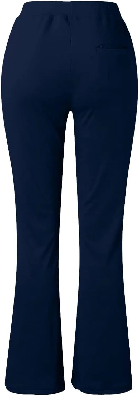 Kubbon Dress Pants Women High Waisted Stretch Yoga Pants Casual Office Work Pants Dressy Straight Leg Business Trousers