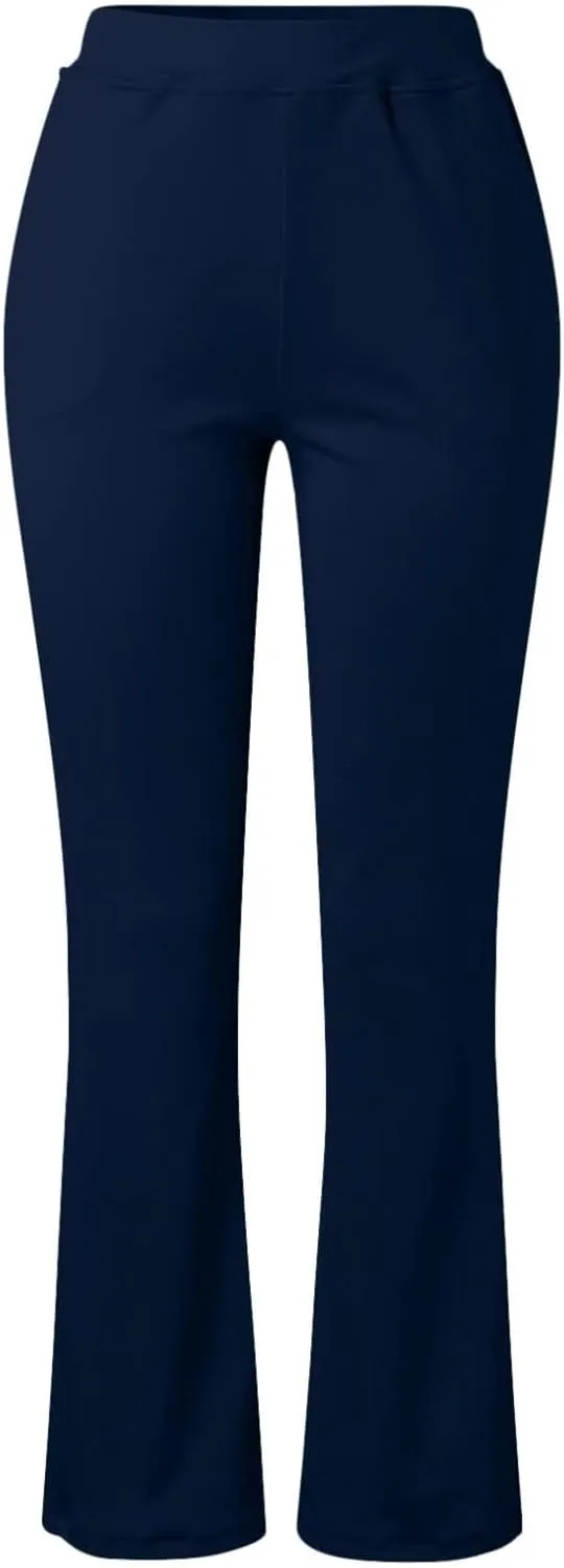 Kubbon Dress Pants Women High Waisted Stretch Yoga Pants Casual Office Work Pants Dressy Straight Leg Business Trousers