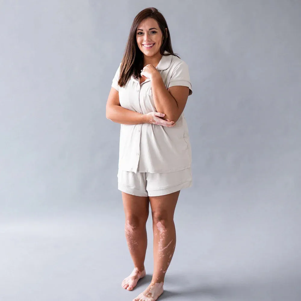 Kyte Baby Women's Short Sleeve Pajama Set - Oat