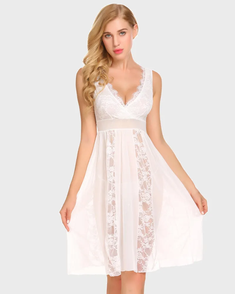 Lace Chemise Lingerie Nighty