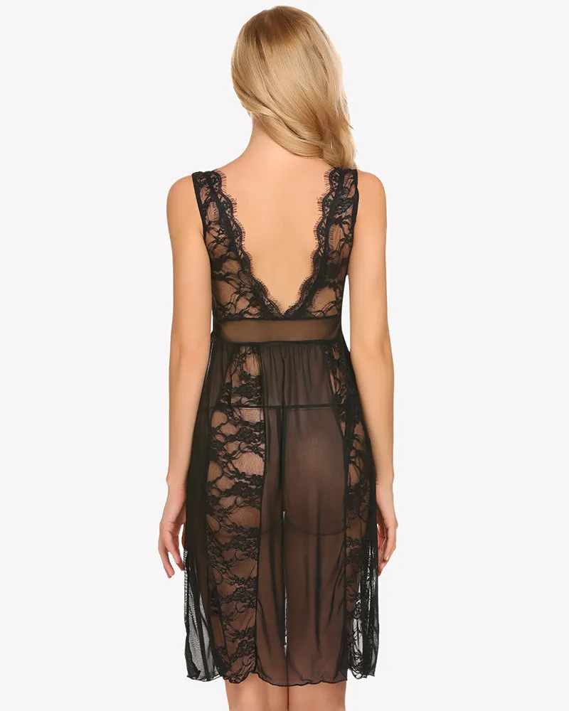 Lace Chemise Lingerie Nighty