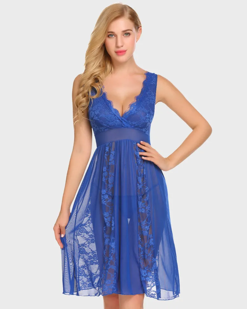 Lace Chemise Lingerie Nighty