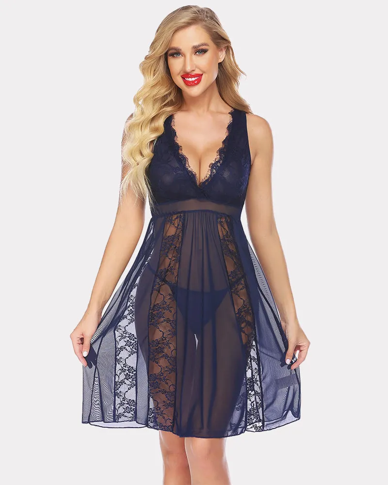 Lace Chemise Lingerie Nighty