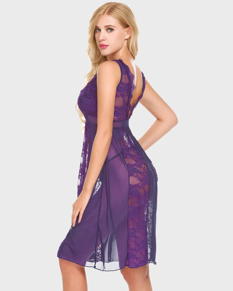 Lace Chemise Lingerie Nighty