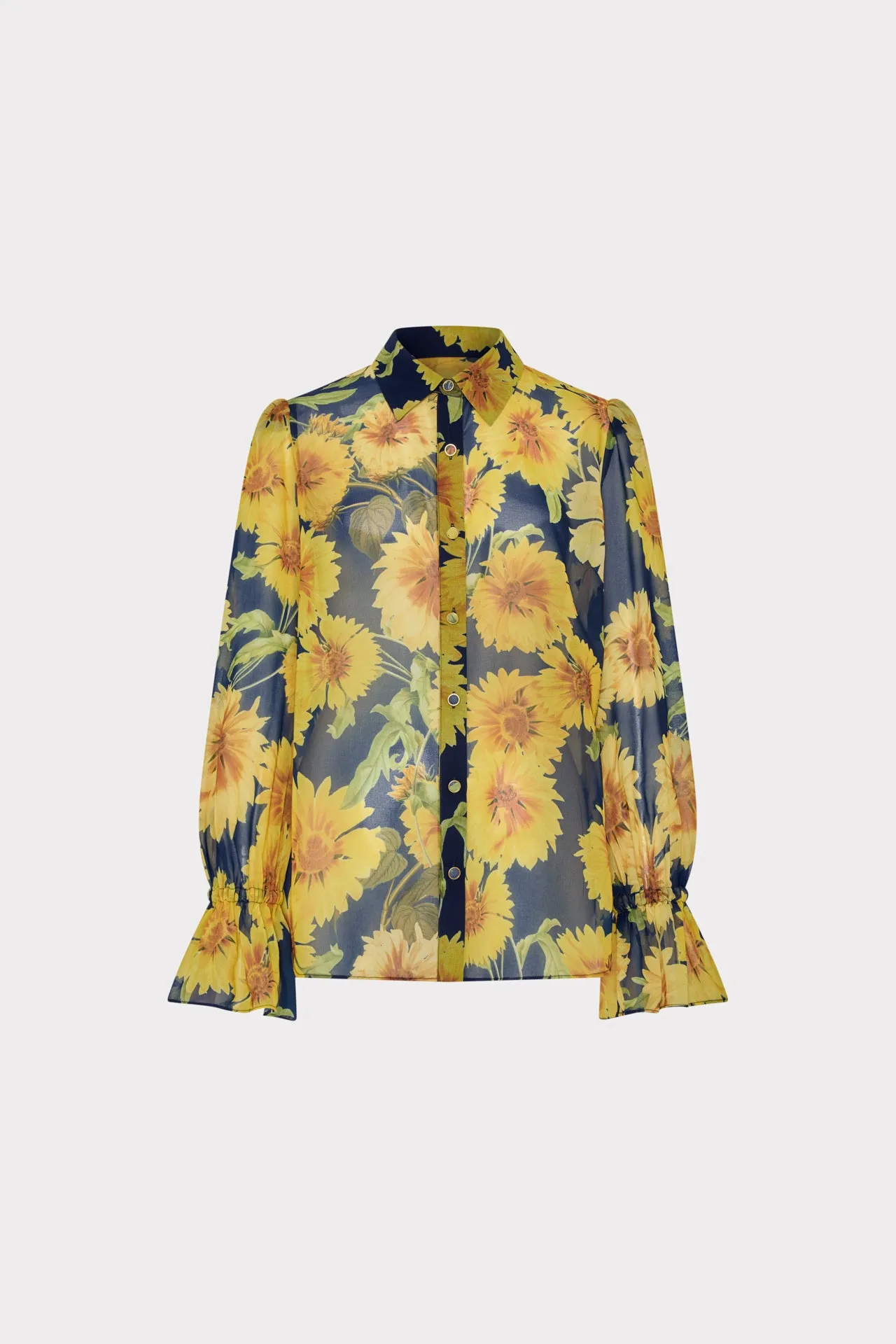 SeamFreeShoulder Lacey Sunflower Blouse