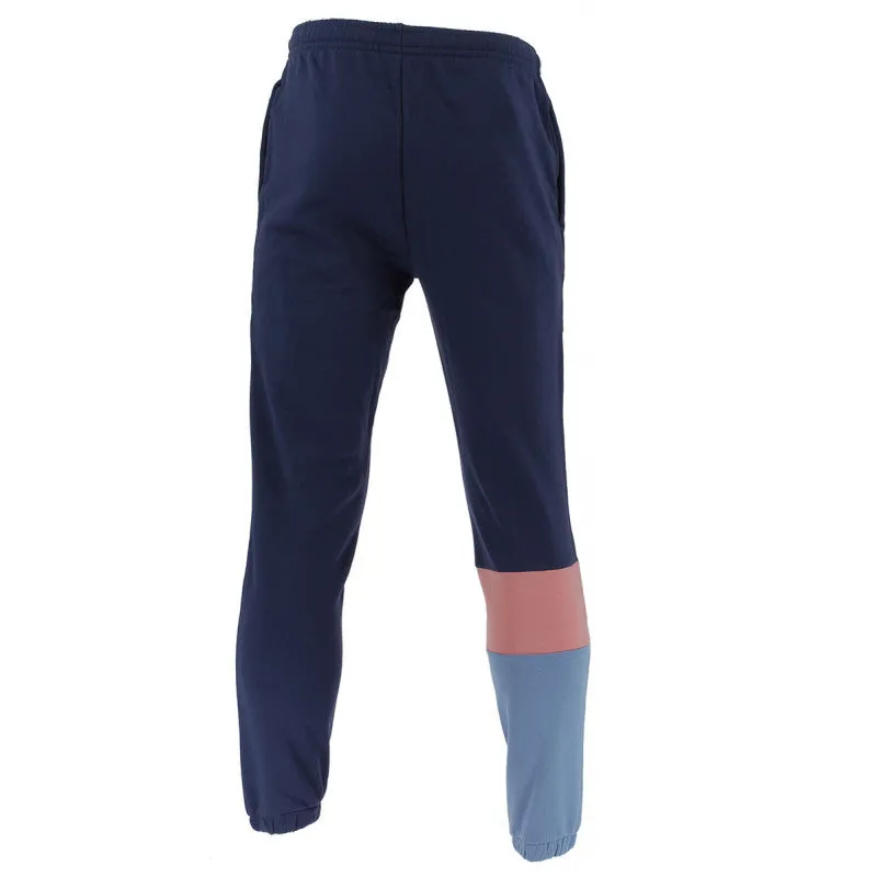 LaCoste-Hooded Colourblock Fleece Zip SweatSet-Blue/Pink /Blue•W86