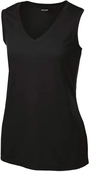 Ladies Moisture Wicking Muscle Tank Athletic T-Shirt in Sizes XS-4XL