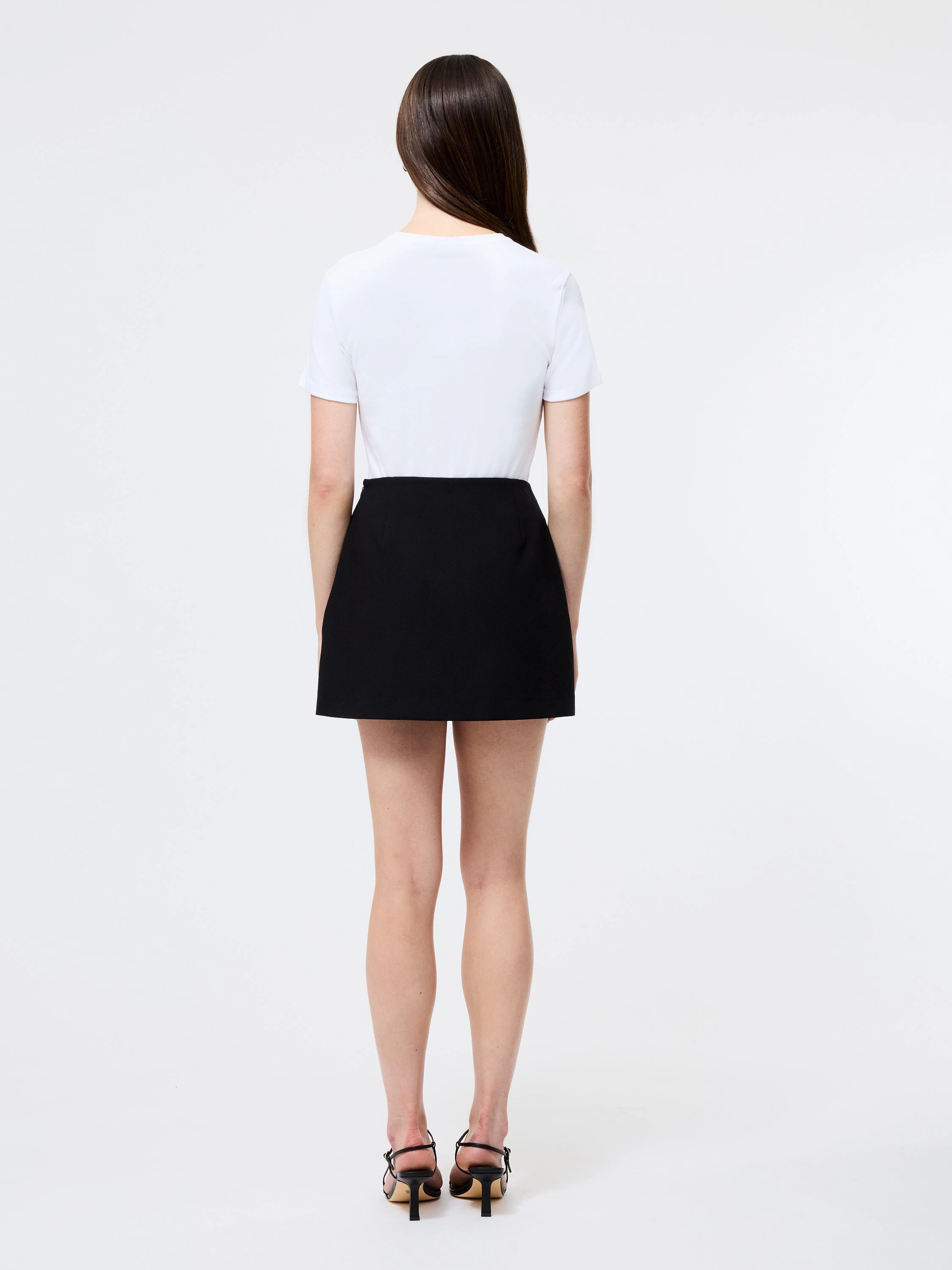 Crisp Details Elegant Look Azra Twill Welt Pocket Mini Skirt