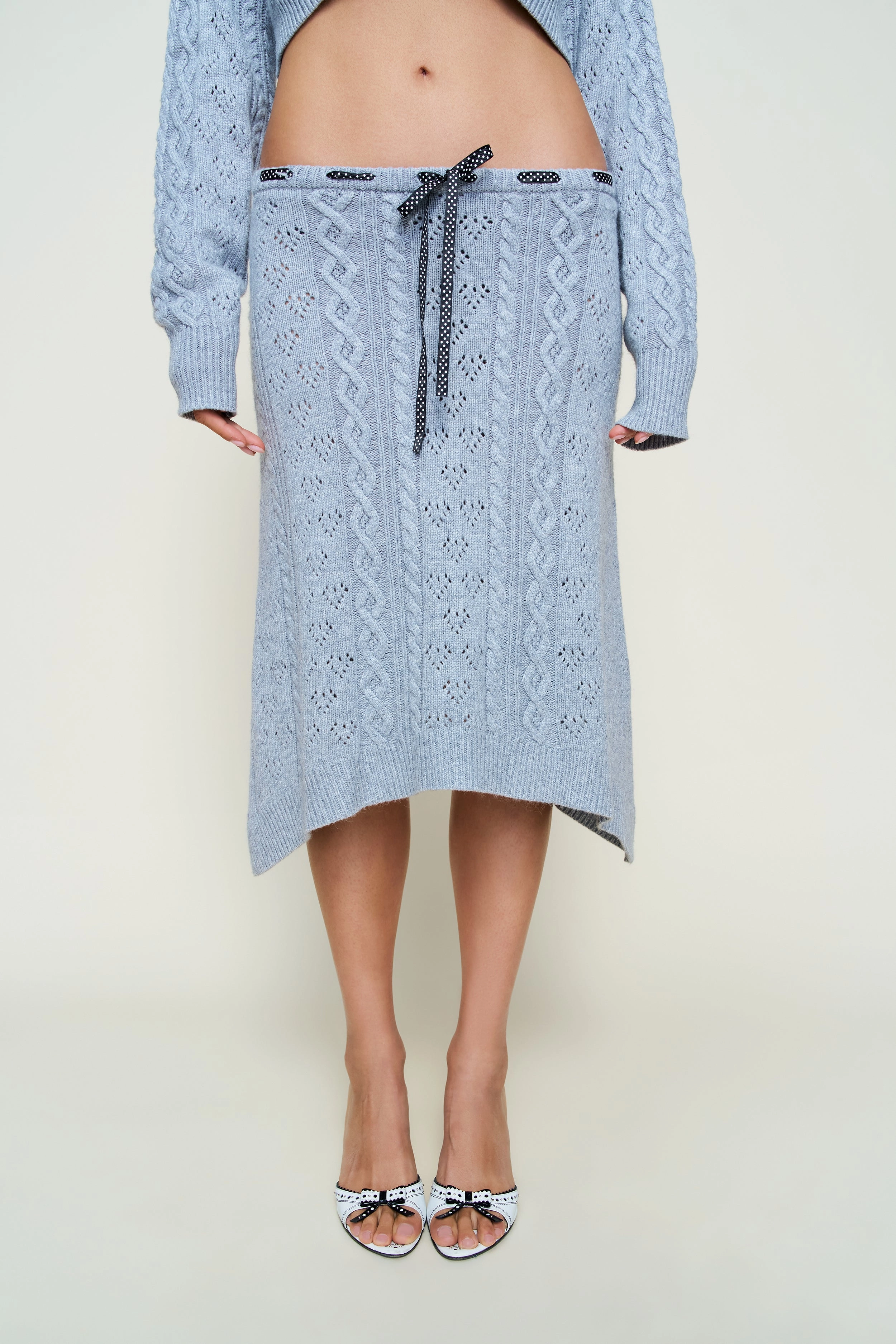 Seamless Edging Street Ready Noah Wool Cable Skirt