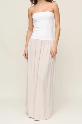 Fall Go Dreamy Presence Lake Como Linen Ribbed Dress