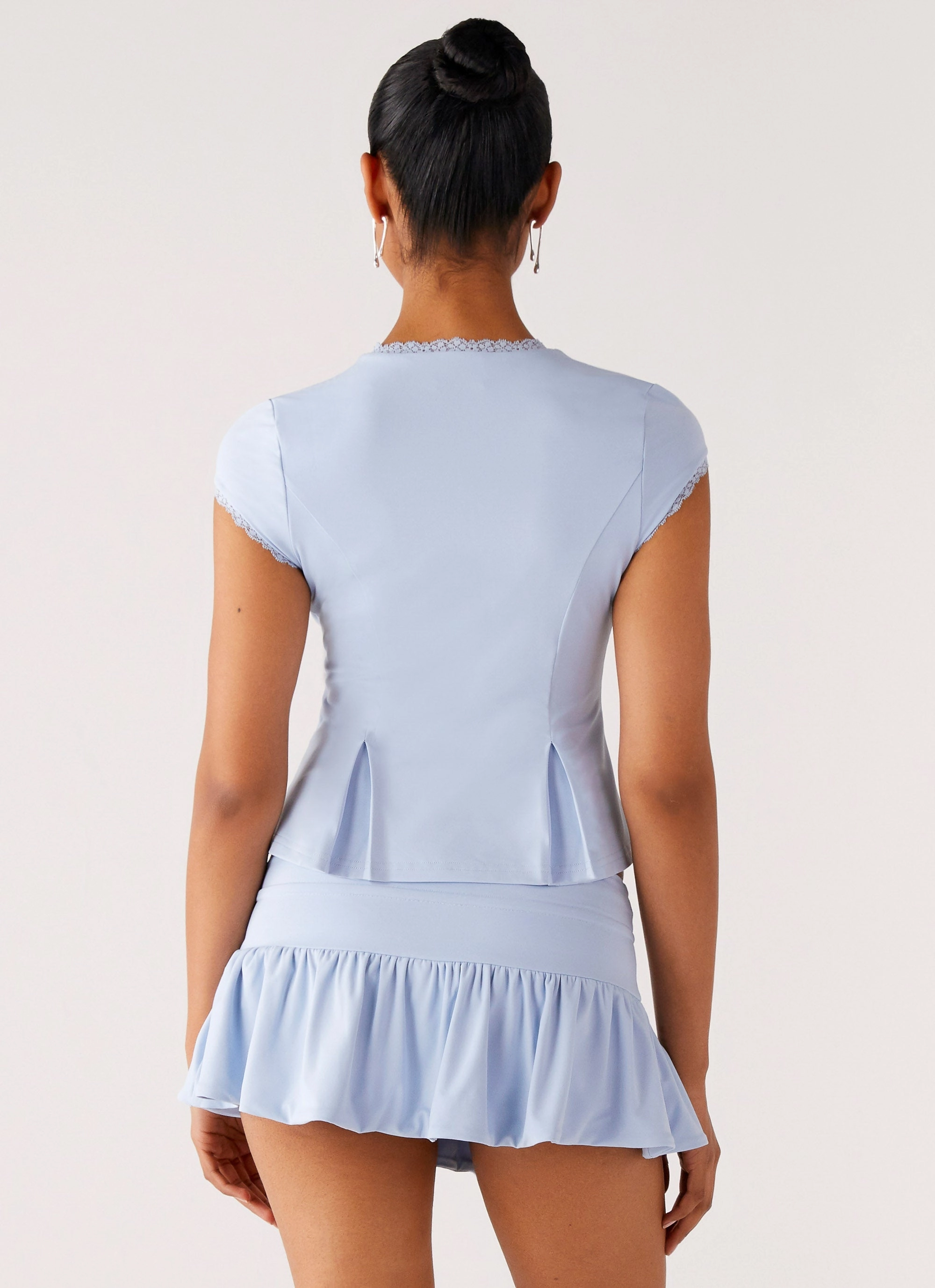 Landon Button Up Top - Blue TemperatureRegulating