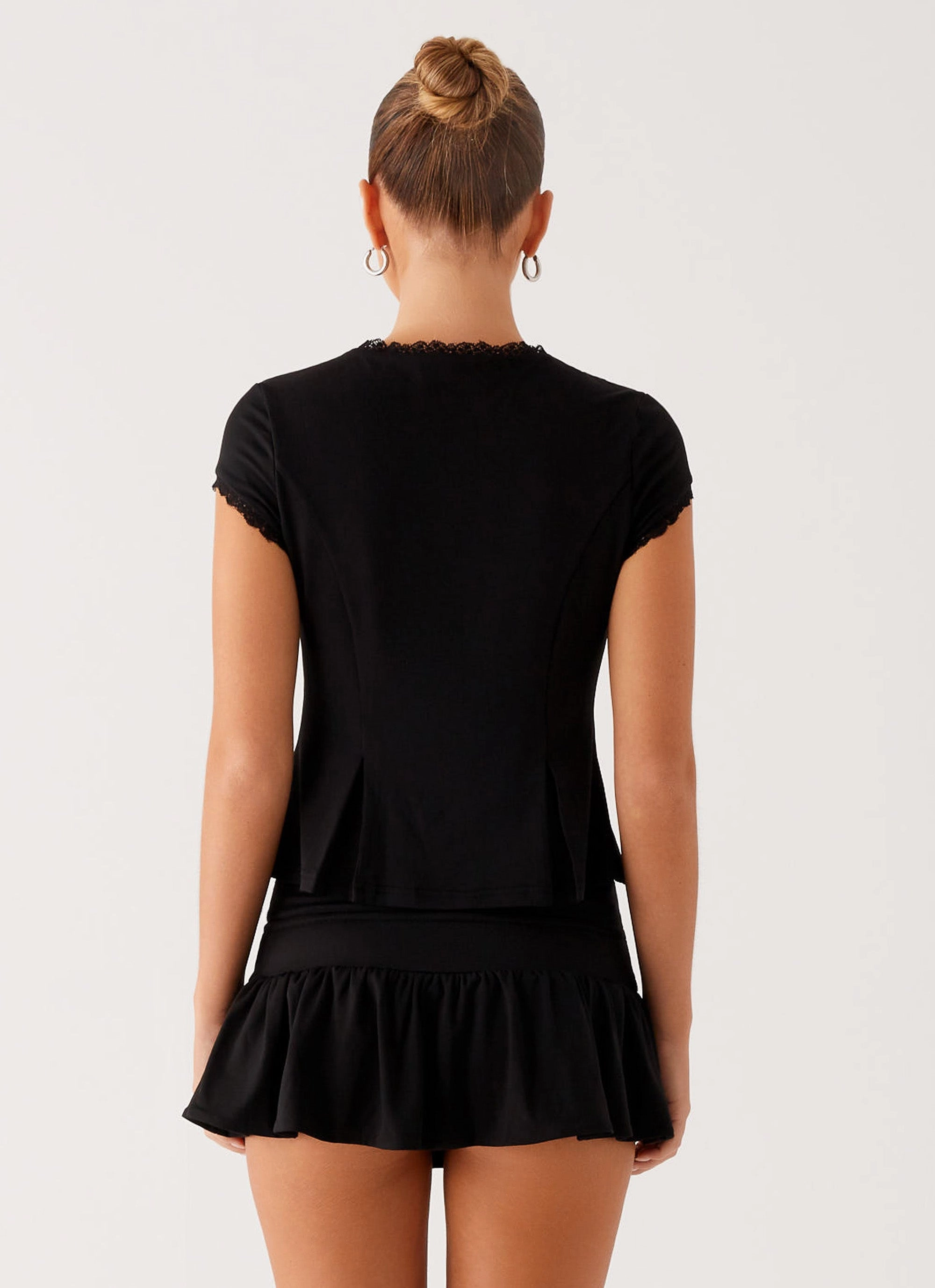 Landon Mini Skort - Black Opaque Lining