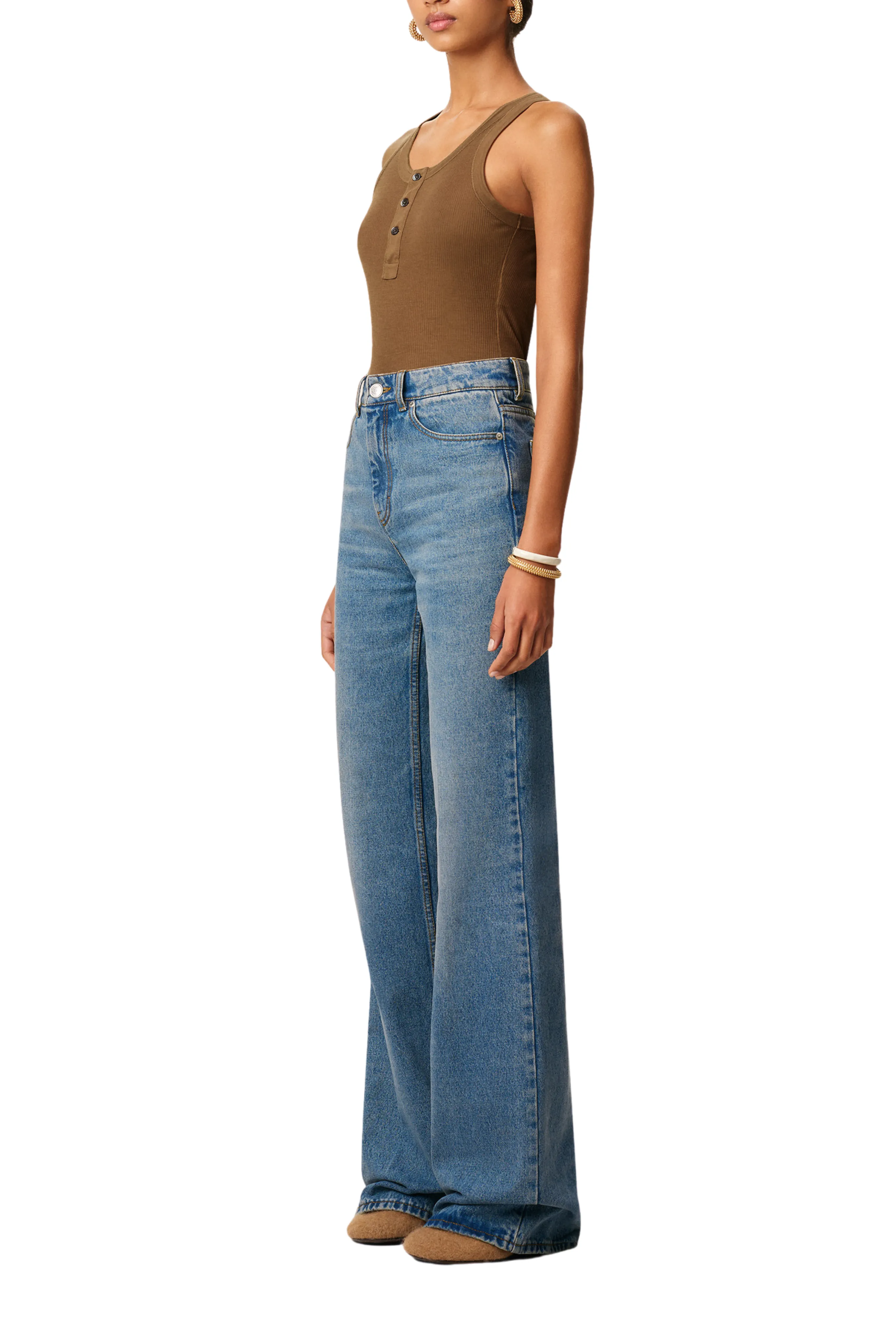 Flare Fit Jeans Heavyweight Denim Eco Friendly Chill Outfit Road Trip