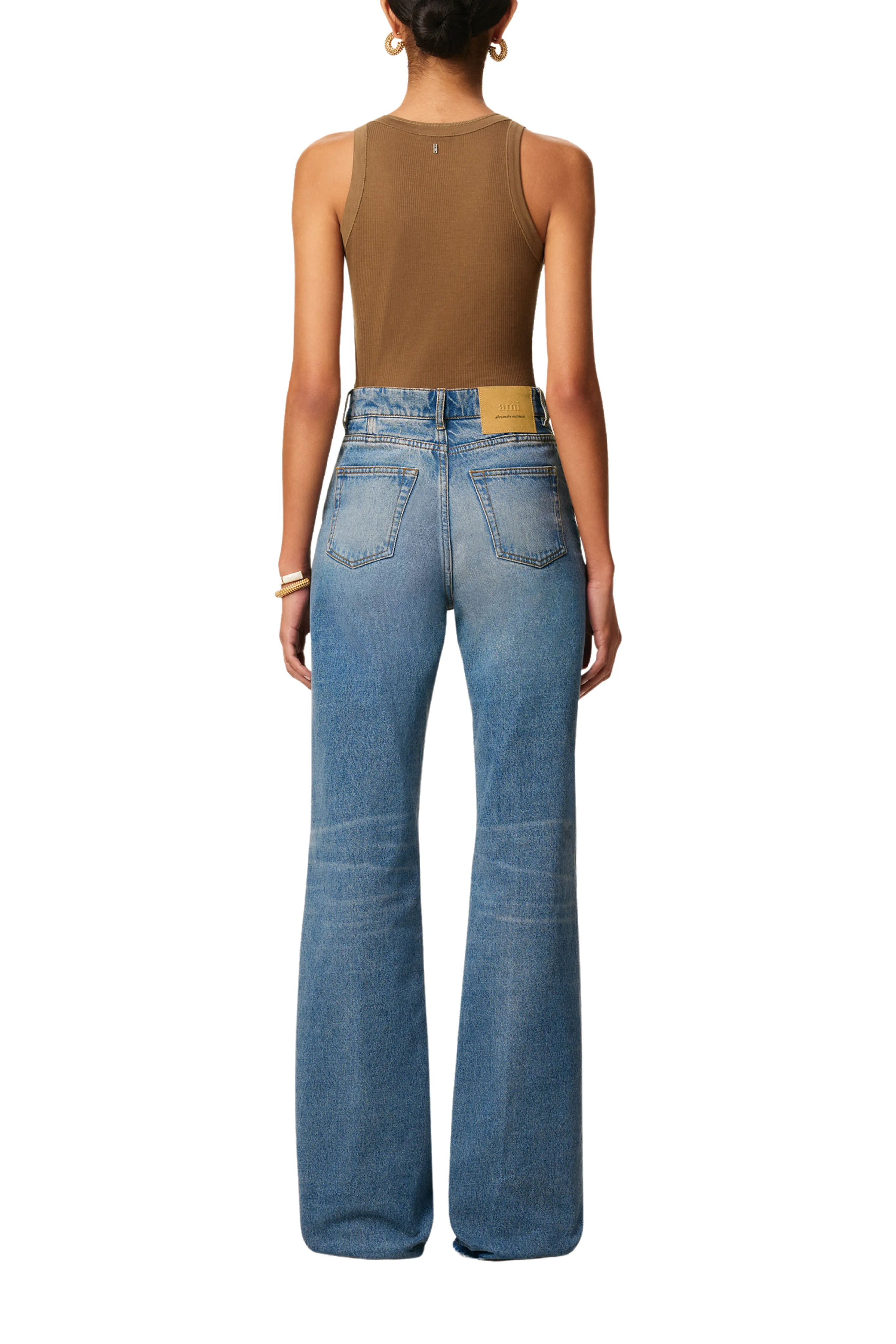 Core Style Simple Fashion Flare Fit Jeans