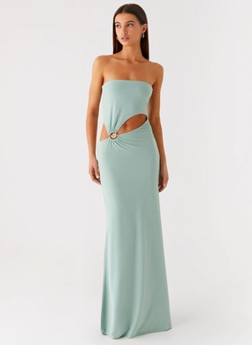 Comfort Layer Wear Laurella Maxi Dress - Sage