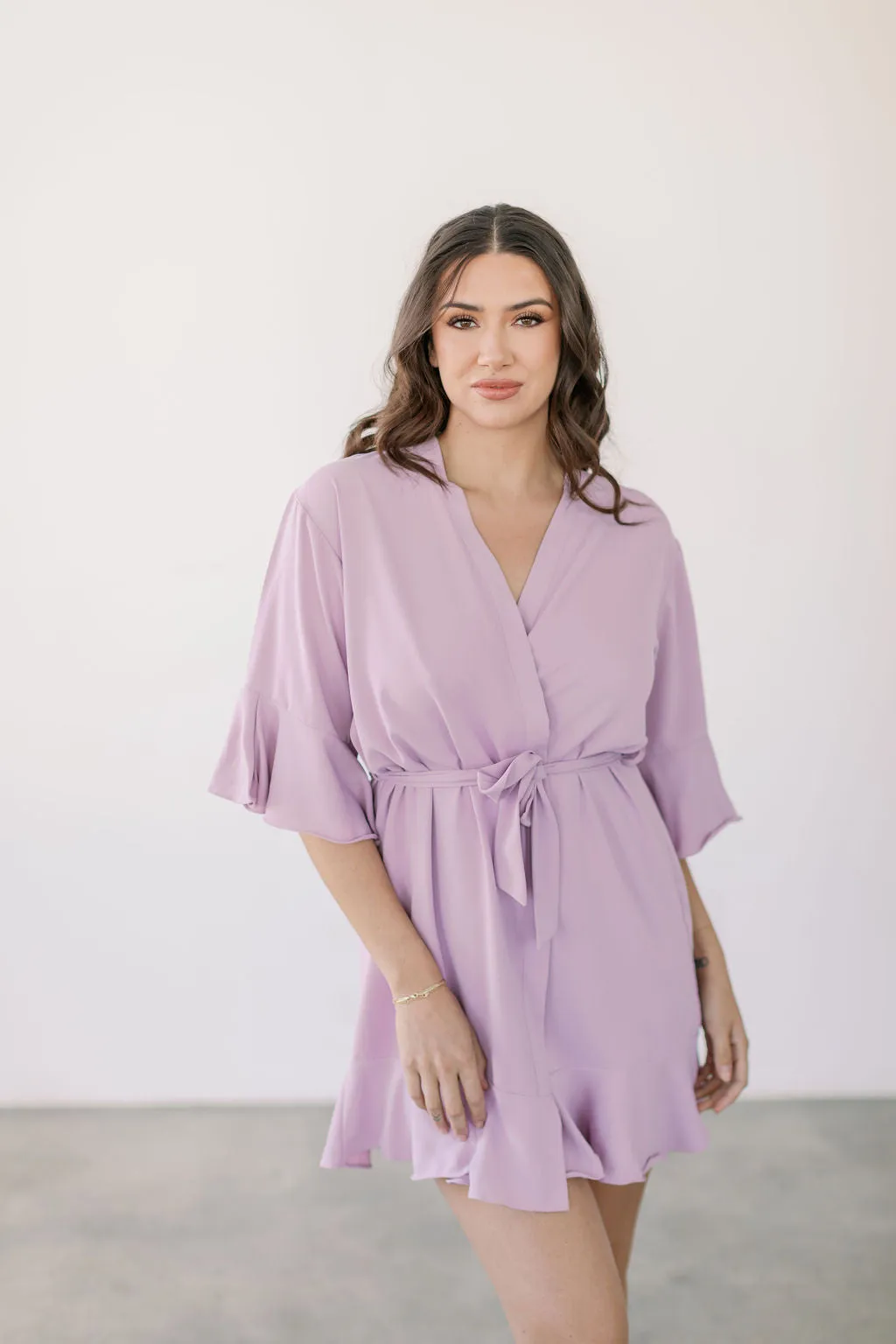 Lavender Ruffle Robe