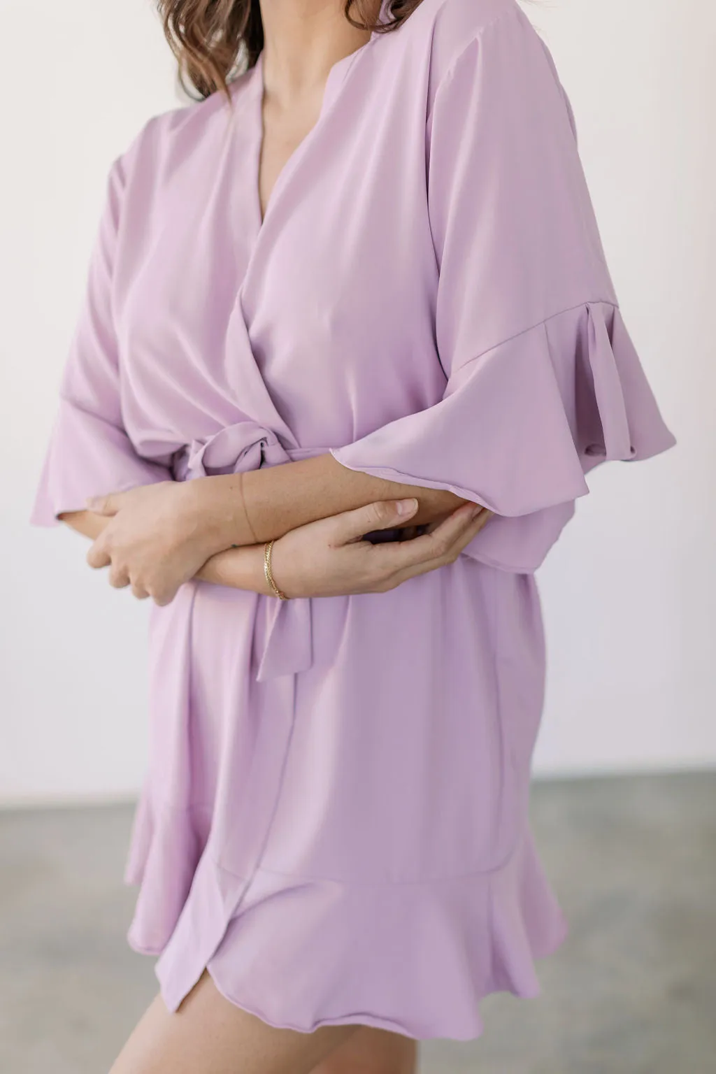 Lavender Ruffle Robe