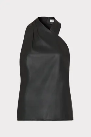 MidweightKnit Long Sleeve Shirt Preston Vegan Leather Top