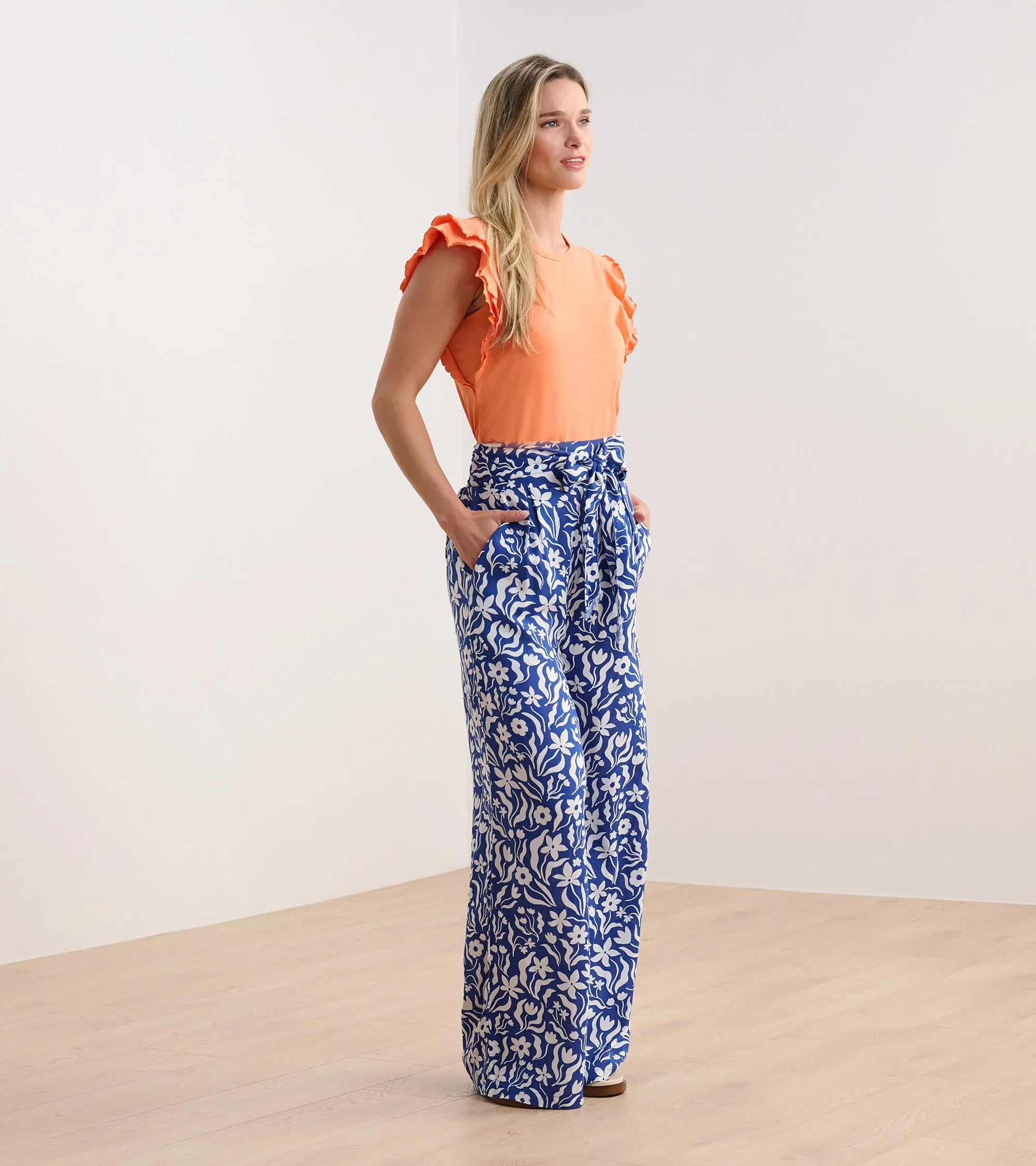 Layered Sleeve Tank - Melon