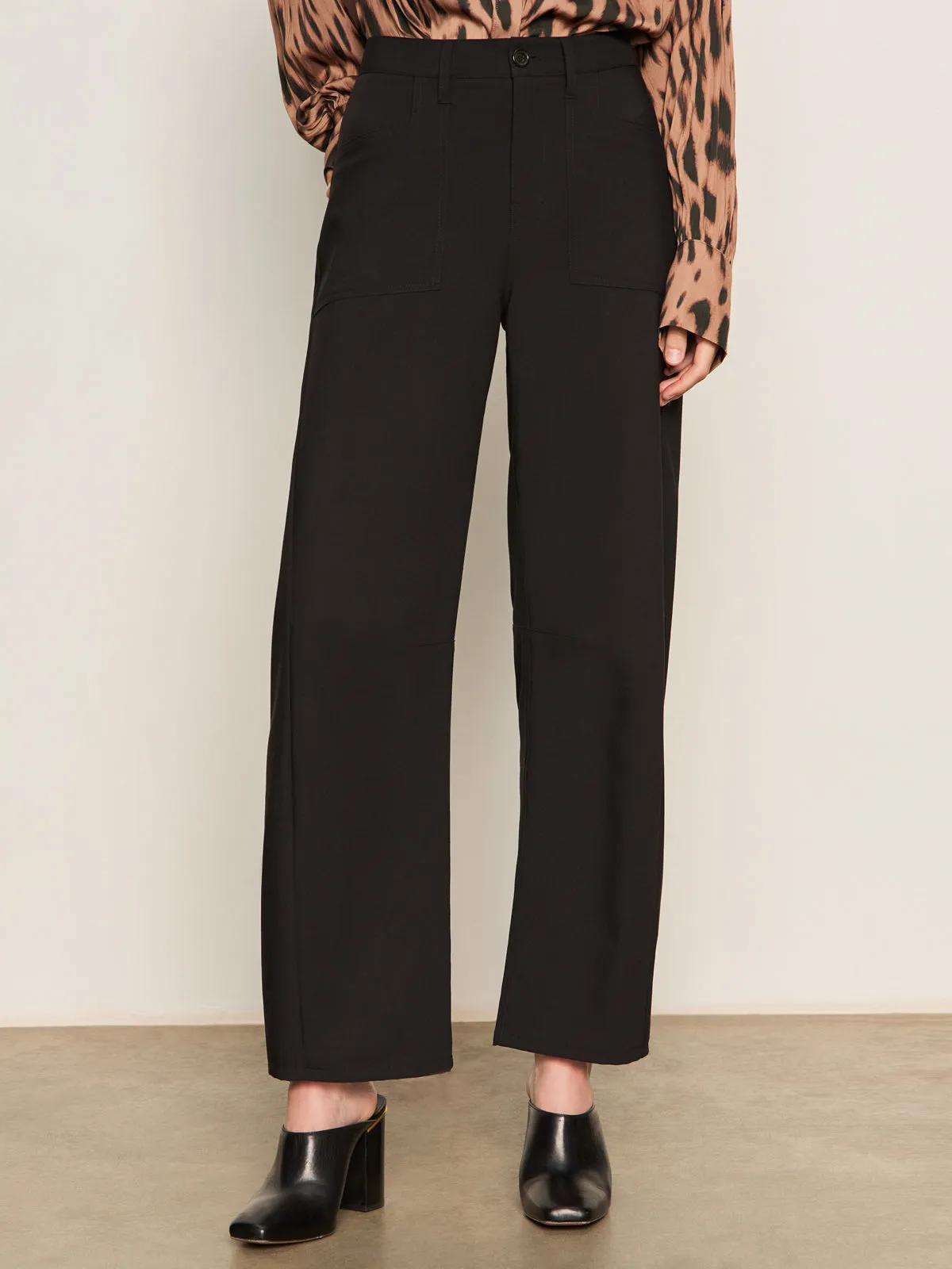 Non Slip Waist Grip Performance Ready Charter Gab Barrel Pant Black
