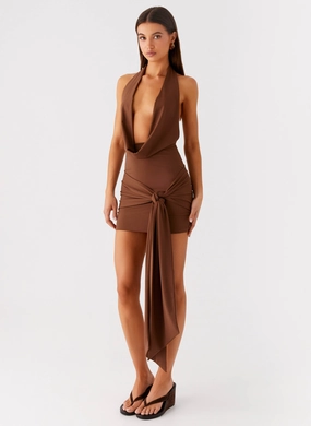 Orchard Mini Dress - Chocolate Perfectly Crafted