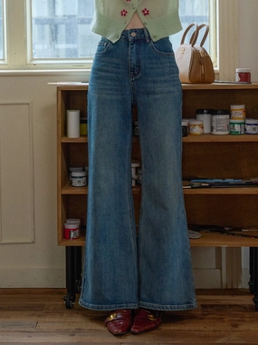 Freedom Motion Performance Comfort Nicole 100% Cotton Flare Jeans