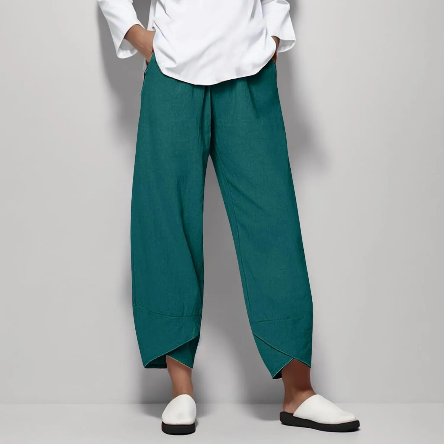 LCMTWX Linen Pants for Women Wearing Home Female Women's Capri Pants High Waist Jeans for Women High Waist Exercise Clothes