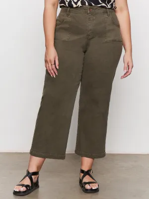 League Crop Jeans Fatigue Extended Sizing Adjustable loop Reversible design