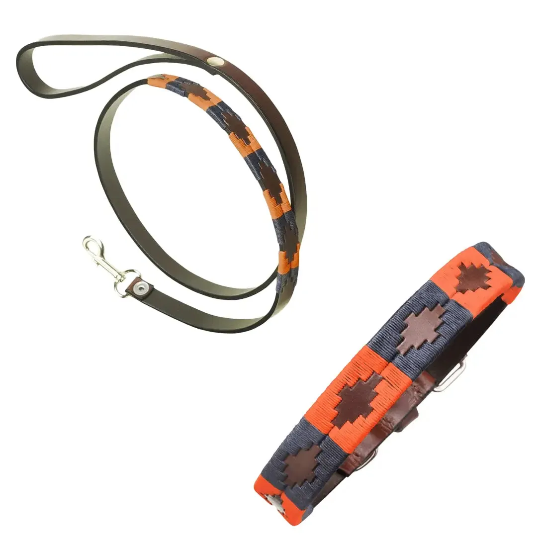 Leather Dog Collar & Lead - Audaz by Pampeano